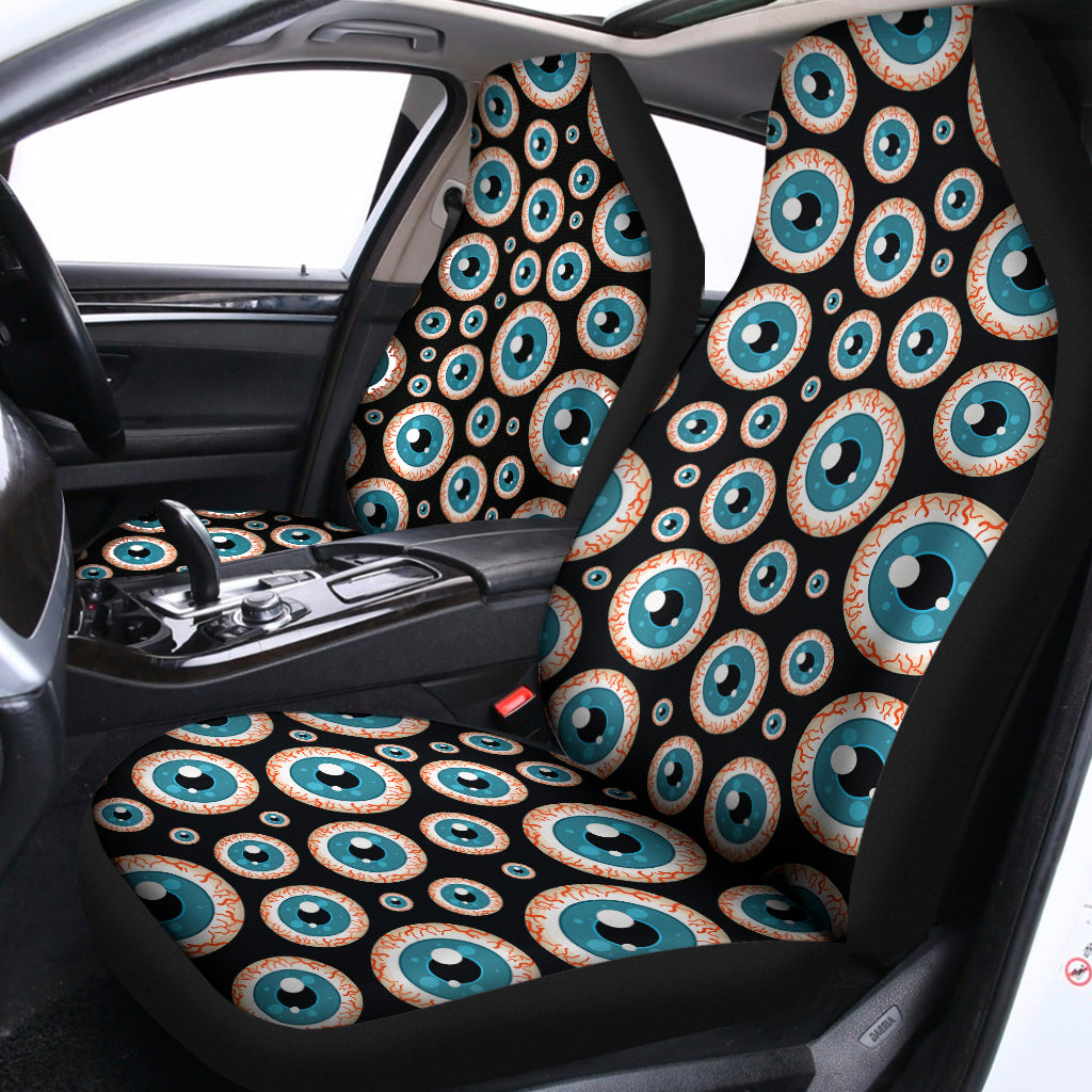 Creepy Eyeball Pattern Print Universal Fit Car Seat Covers