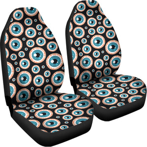 Creepy Eyeball Pattern Print Universal Fit Car Seat Covers