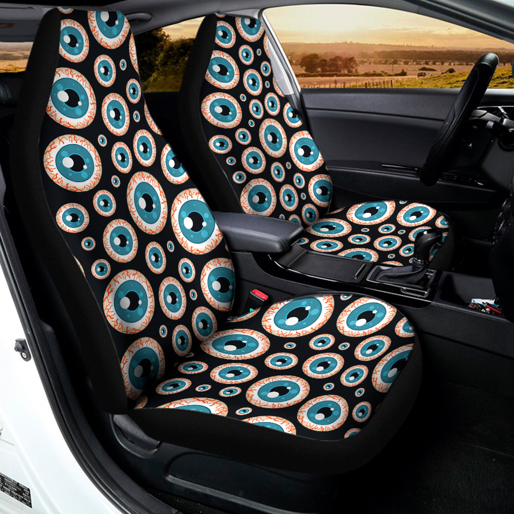 Creepy Eyeball Pattern Print Universal Fit Car Seat Covers