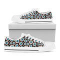 Creepy Eyeball Pattern Print White Low Top Sneakers