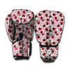 Creepy Red Eyeball Pattern Print Boxing Gloves