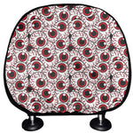 Creepy Red Eyeball Pattern Print Car Headrest Covers