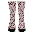 Creepy Red Eyeball Pattern Print Crew Socks