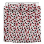 Creepy Red Eyeball Pattern Print Duvet Cover Bedding Set