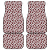 Creepy Red Eyeball Pattern Print Front and Back Car Floor Mats