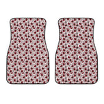 Creepy Red Eyeball Pattern Print Front Car Floor Mats