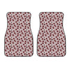 Creepy Red Eyeball Pattern Print Front Car Floor Mats