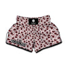 Creepy Red Eyeball Pattern Print Muay Thai Boxing Shorts