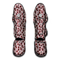 Creepy Red Eyeball Pattern Print Muay Thai Shin Guards