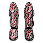 Creepy Red Eyeball Pattern Print Muay Thai Shin Guard
