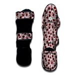 Creepy Red Eyeball Pattern Print Muay Thai Shin Guard