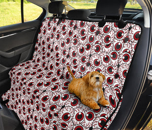 Creepy Red Eyeball Pattern Print Pet Car Back Seat Cover