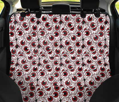Creepy Red Eyeball Pattern Print Pet Car Back Seat Cover