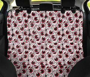 Creepy Red Eyeball Pattern Print Pet Car Back Seat Cover