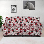Creepy Red Eyeball Pattern Print Sofa Cover