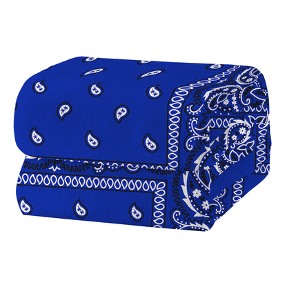 Crip Blue Bandana Blanket