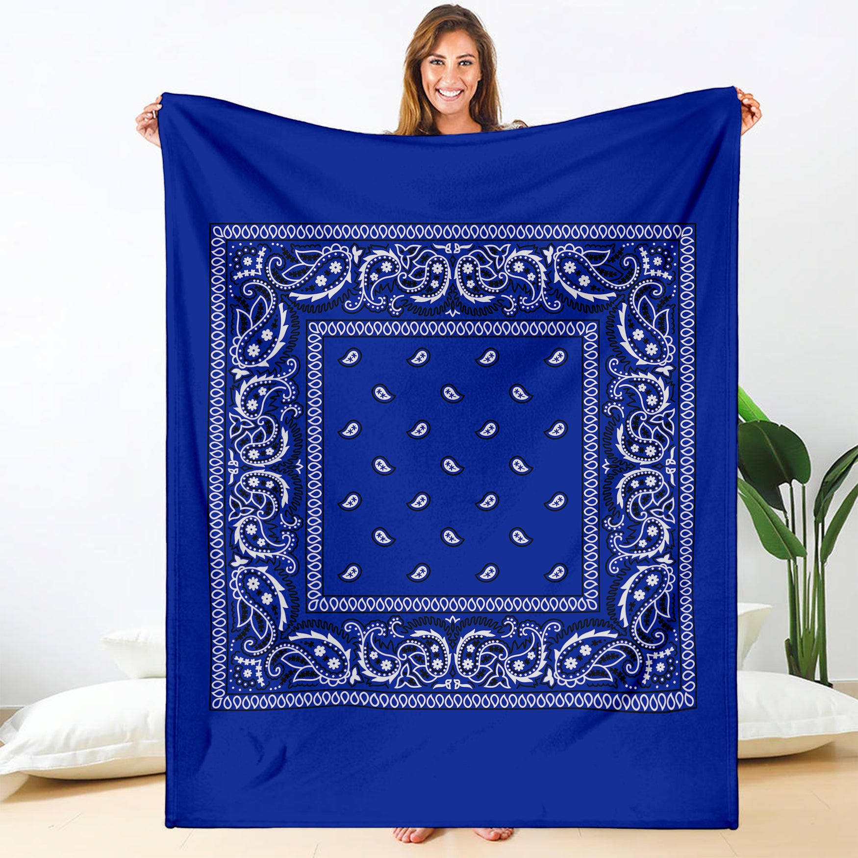 Crip Blue Bandana Blanket – GearFrost