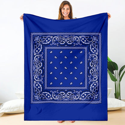 Crip Blue Bandana Blanket