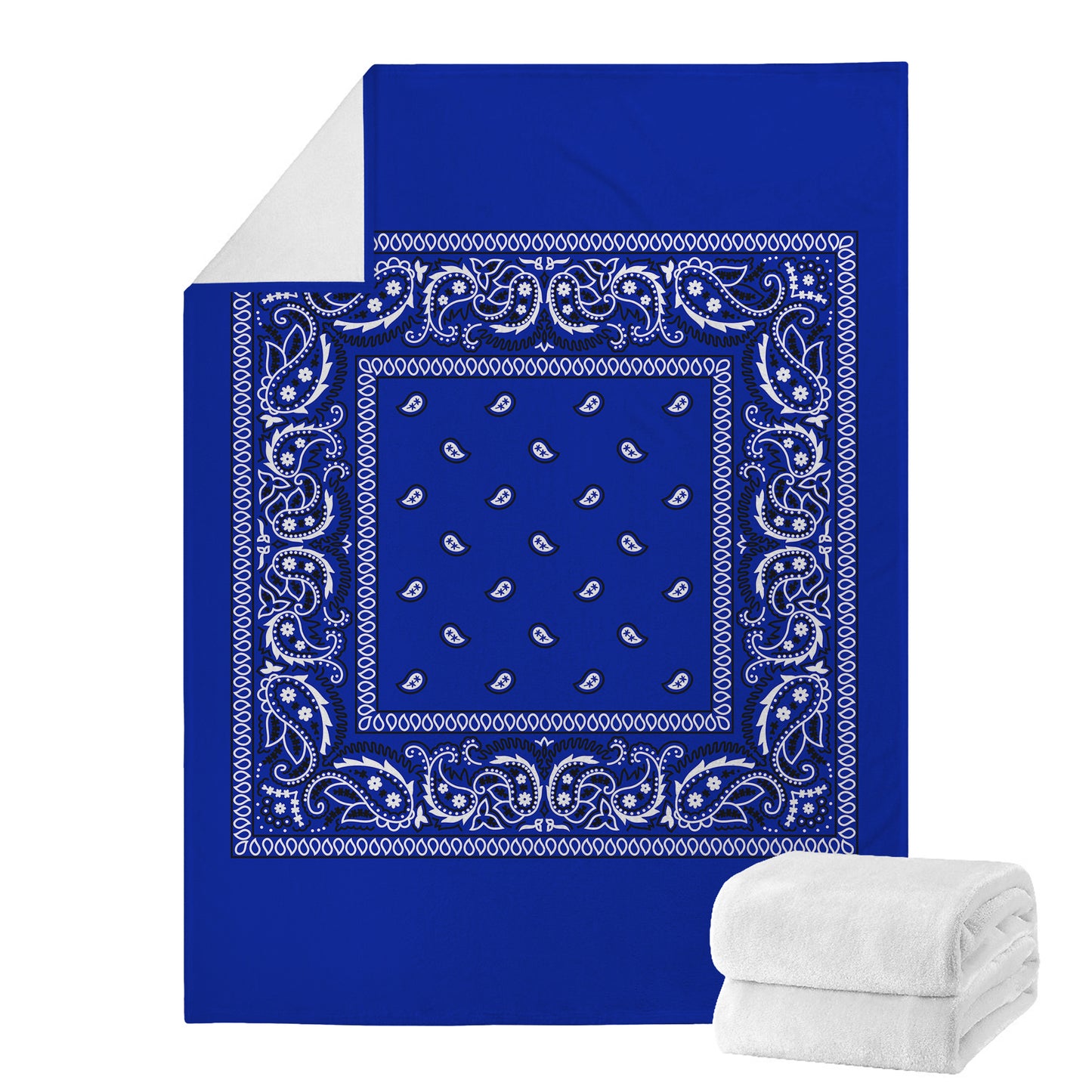 Crip Blue Bandana Blanket