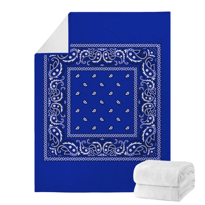Crip Blue Bandana Blanket