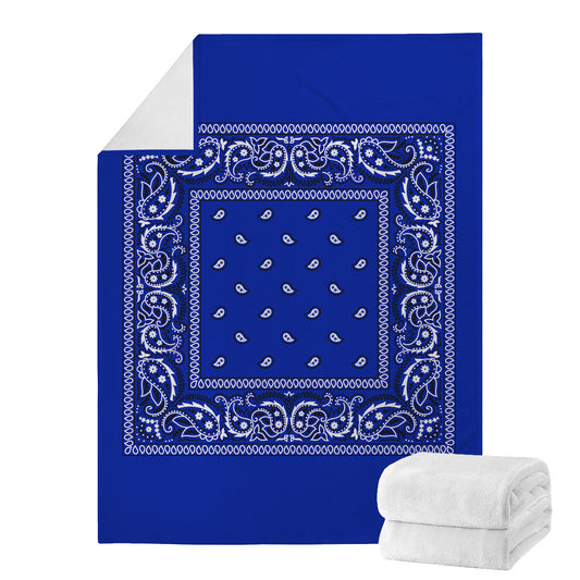 Crip Blue Bandana Blanket