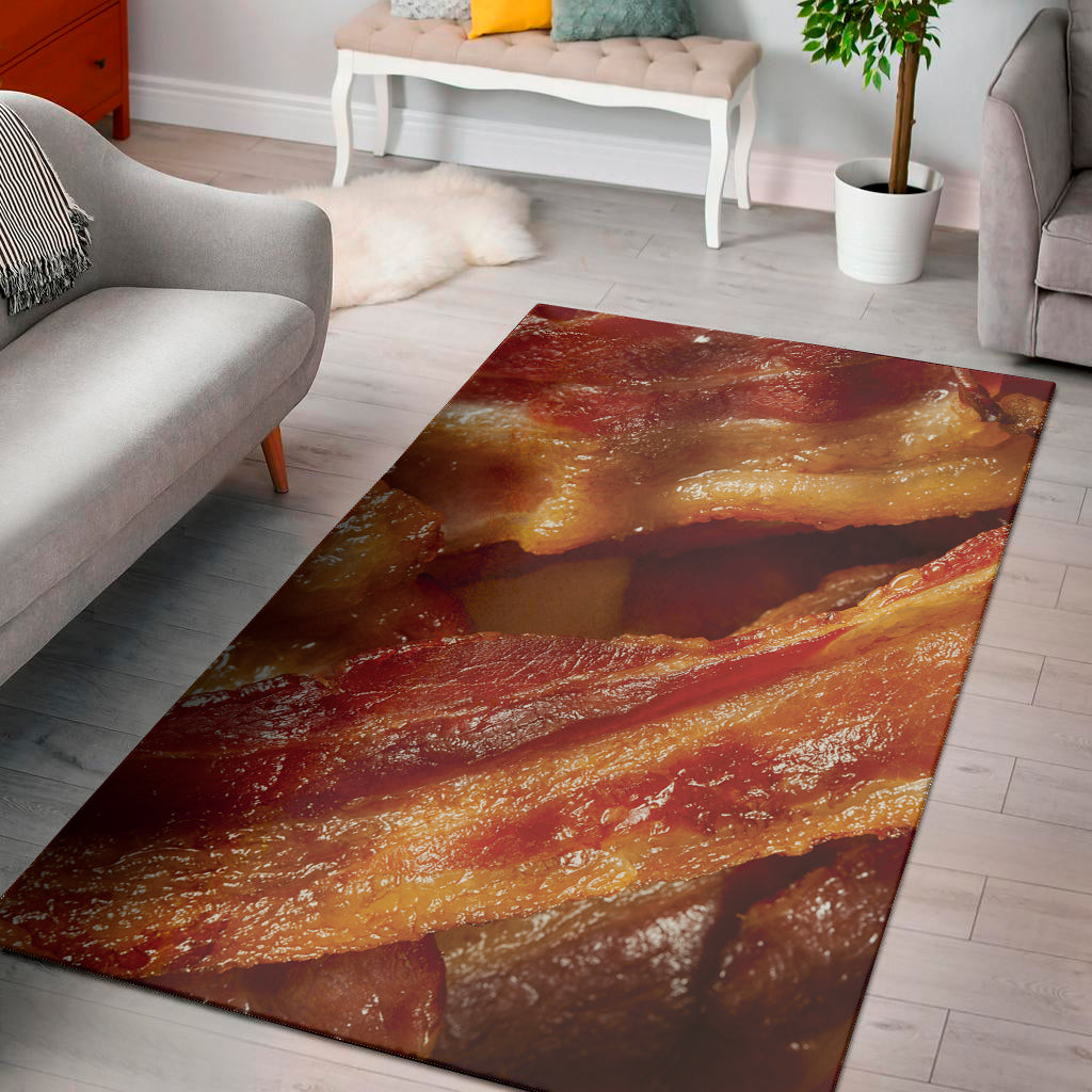 Crispy Bacon Print Area Rug