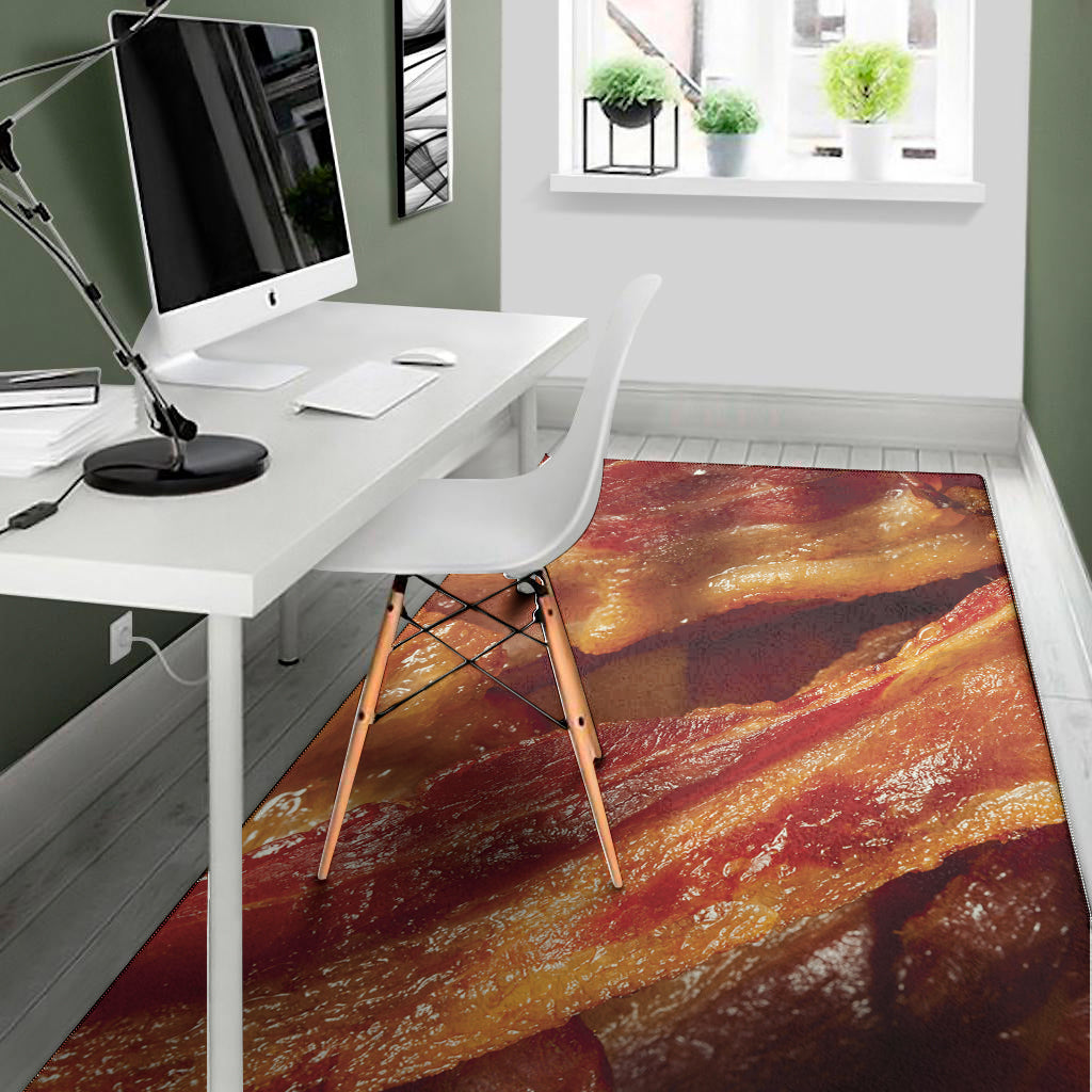 Crispy Bacon Print Area Rug