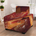 Crispy Bacon Print Armchair Slipcover