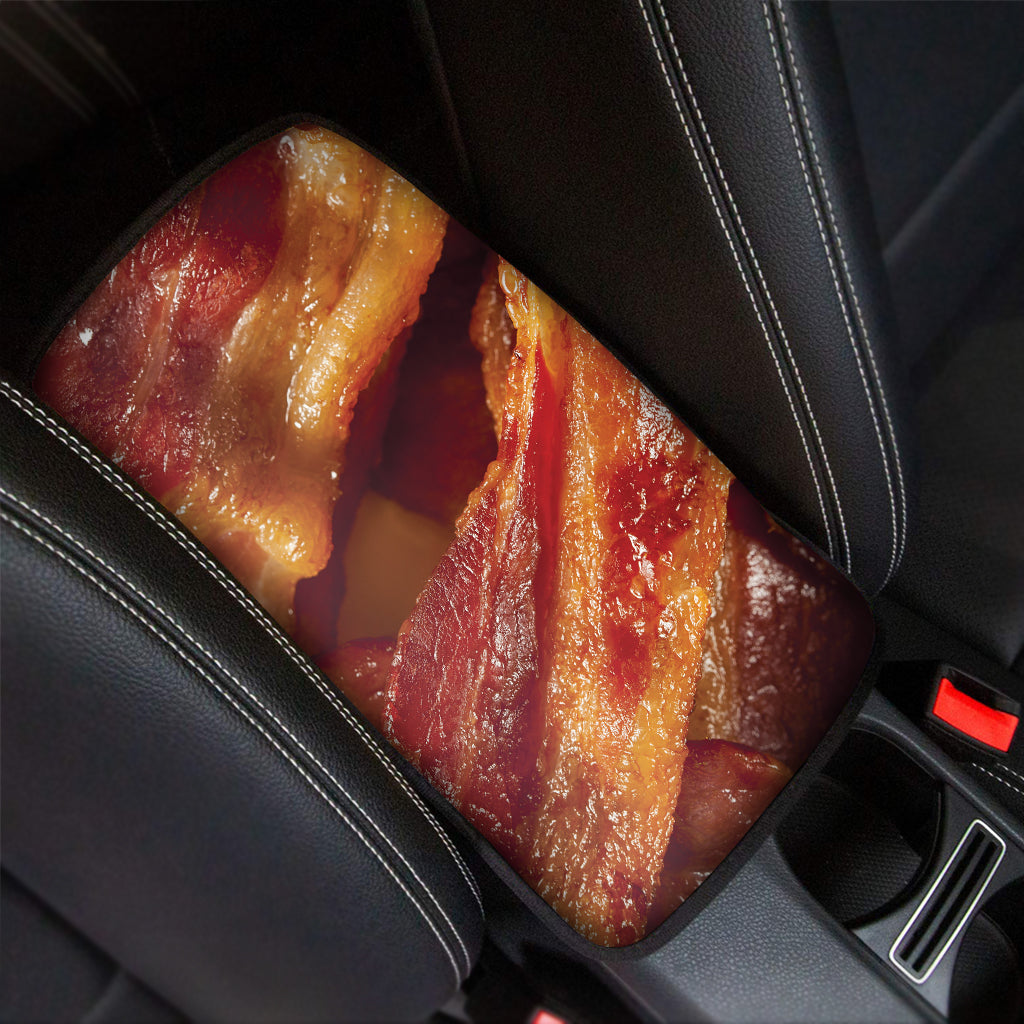 Crispy Bacon Print Car Center Console Cover