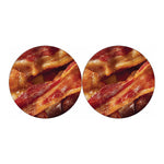 Crispy Bacon Print Car Coasters