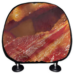 Crispy Bacon Print Car Headrest Covers