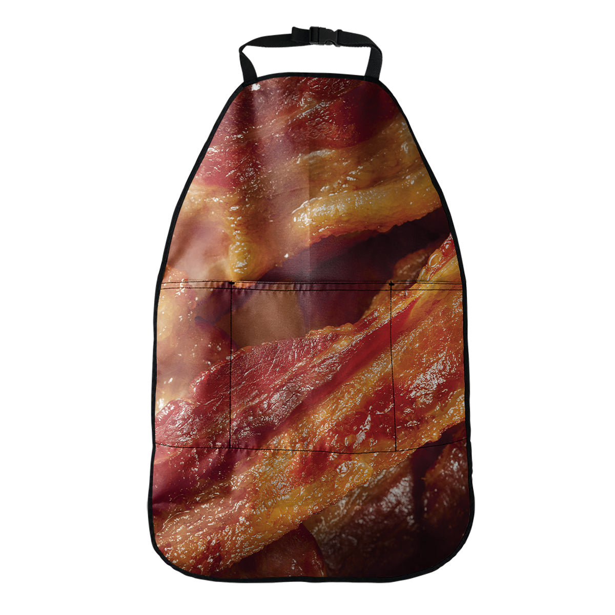 Crispy Bacon Print Car Seat Organizers