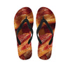 Crispy Bacon Print Flip Flops