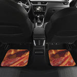 Crispy Bacon Print Front and Back Car Floor Mats