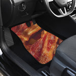 Crispy Bacon Print Front and Back Car Floor Mats