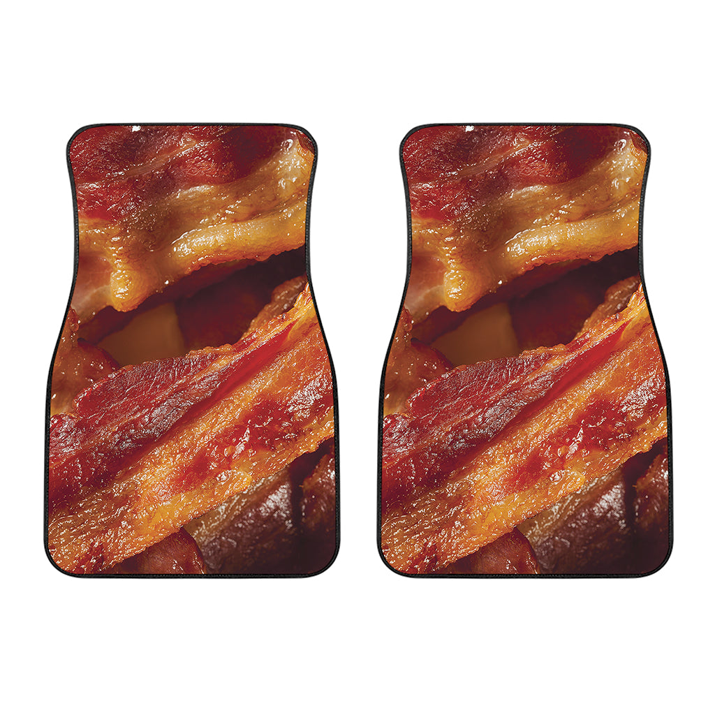 Crispy Bacon Print Front Car Floor Mats