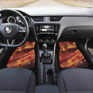 Crispy Bacon Print Front Car Floor Mats