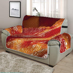 Crispy Bacon Print Half Sofa Protector