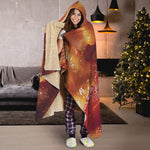 Crispy Bacon Print Hooded Blanket