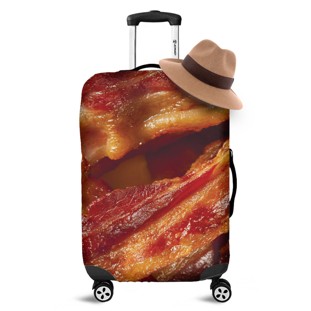 Crispy Bacon Print Luggage Cover