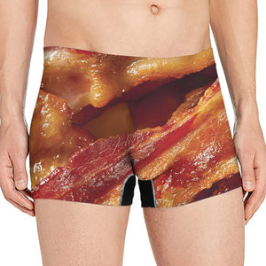 Crispy Bacon Print Men's Boxer Briefs