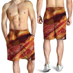 Crispy Bacon Print Men's Shorts