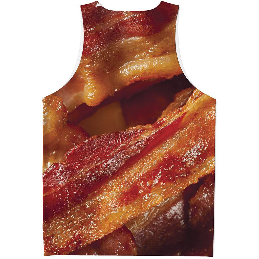 Crispy Bacon Print Men's Tank Top