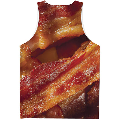 Crispy Bacon Print Men's Tank Top