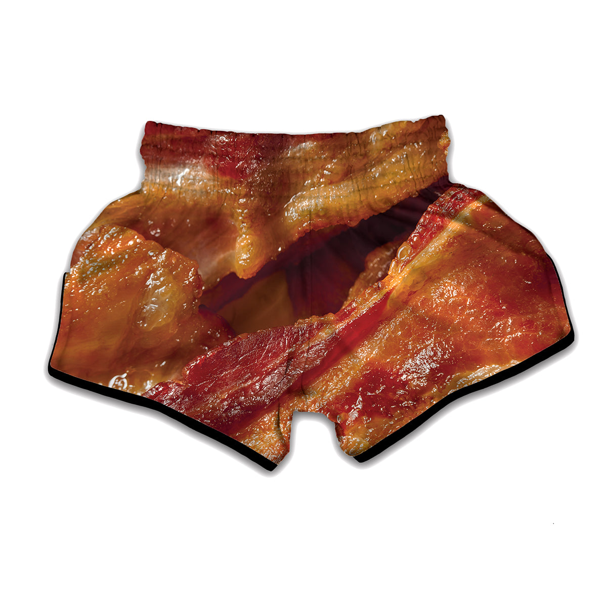 Crispy Bacon Print Muay Thai Boxing Shorts