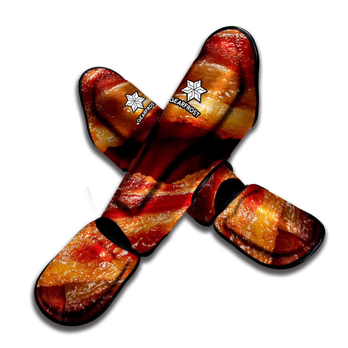 Crispy Bacon Print Muay Thai Shin Guard