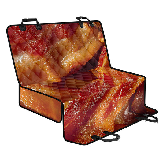Crispy Bacon Print Pet Car Back Seat Cover