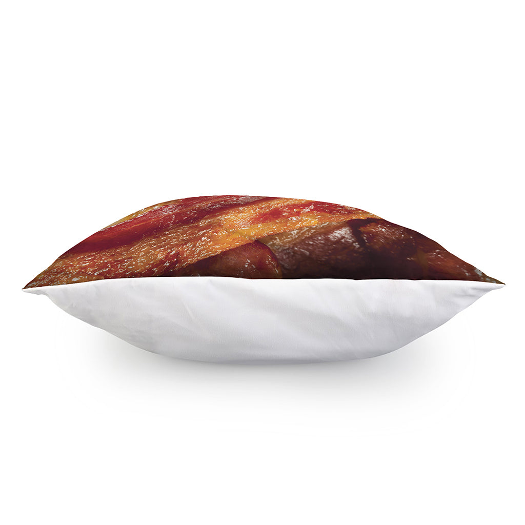 Crispy Bacon Print Pillow Cover