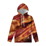 Crispy Bacon Print Pullover Hoodie
