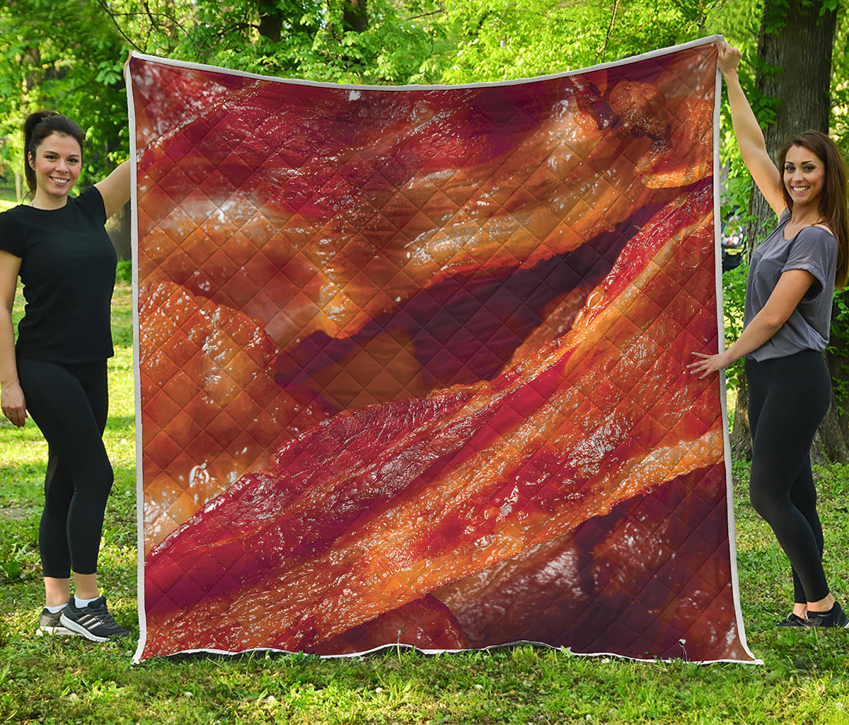 Crispy Bacon Print Quilt